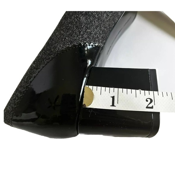 Bandolino Wedge 2" Heels Bdodonna 10 M Grey w/Black fridge on Top. New - Picture 12 of 12